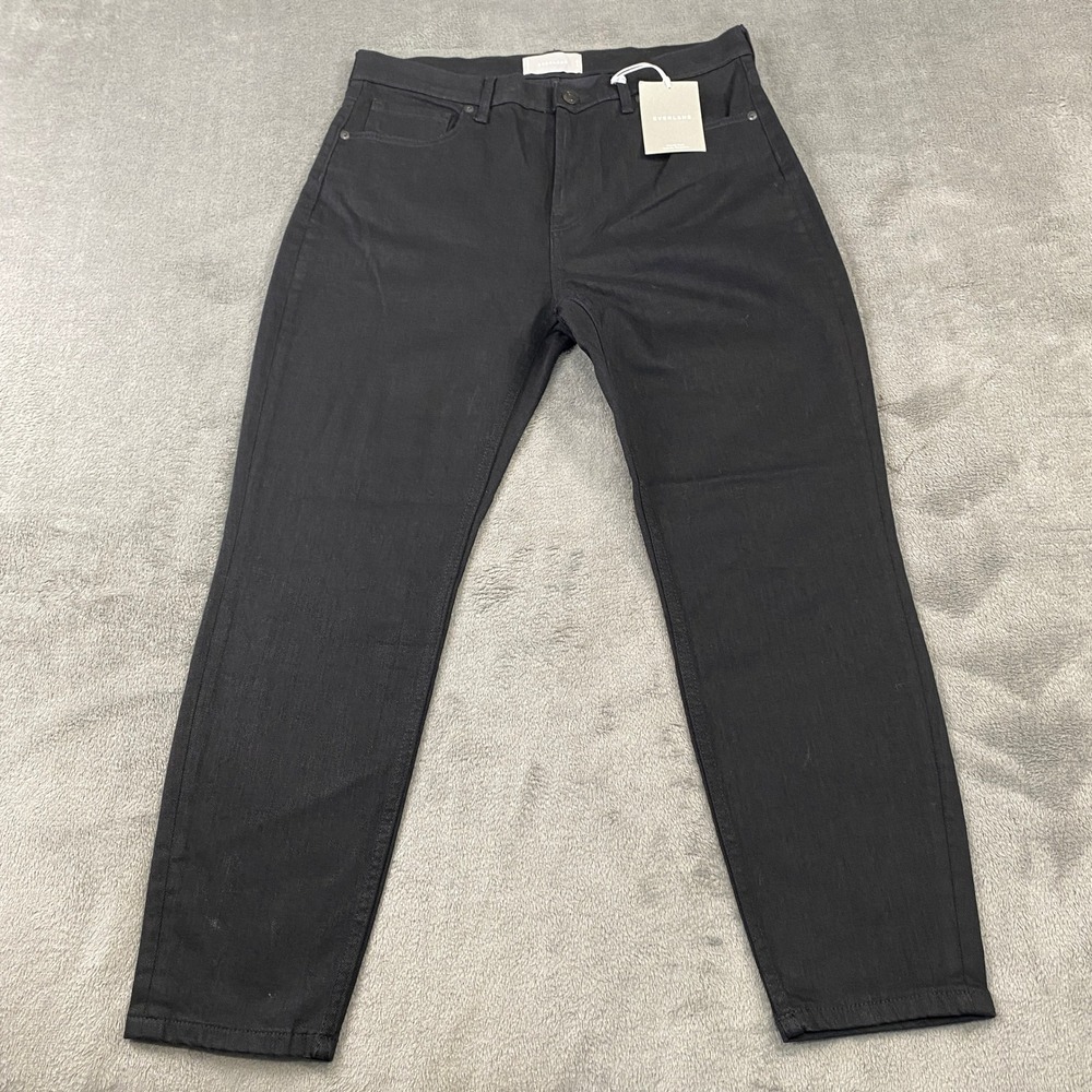 Everlane High Rise Skinny Ankle Jeans Black Size 32 Gothic Preppy CasualNWT